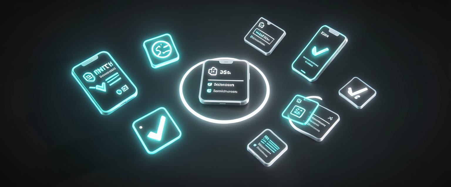 Verified fintech app accounts with KYC approval illustration